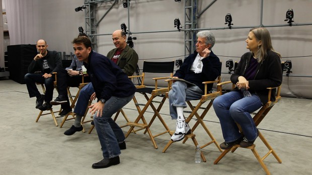 Nolan North führt die Moves von Nathan Drake vor. (Foto: mw)